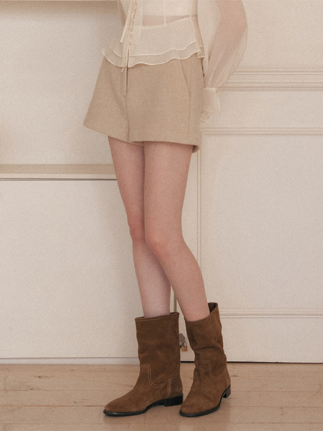 플로움 Cacao Wool Shorts(3color) 상품 이미지 2