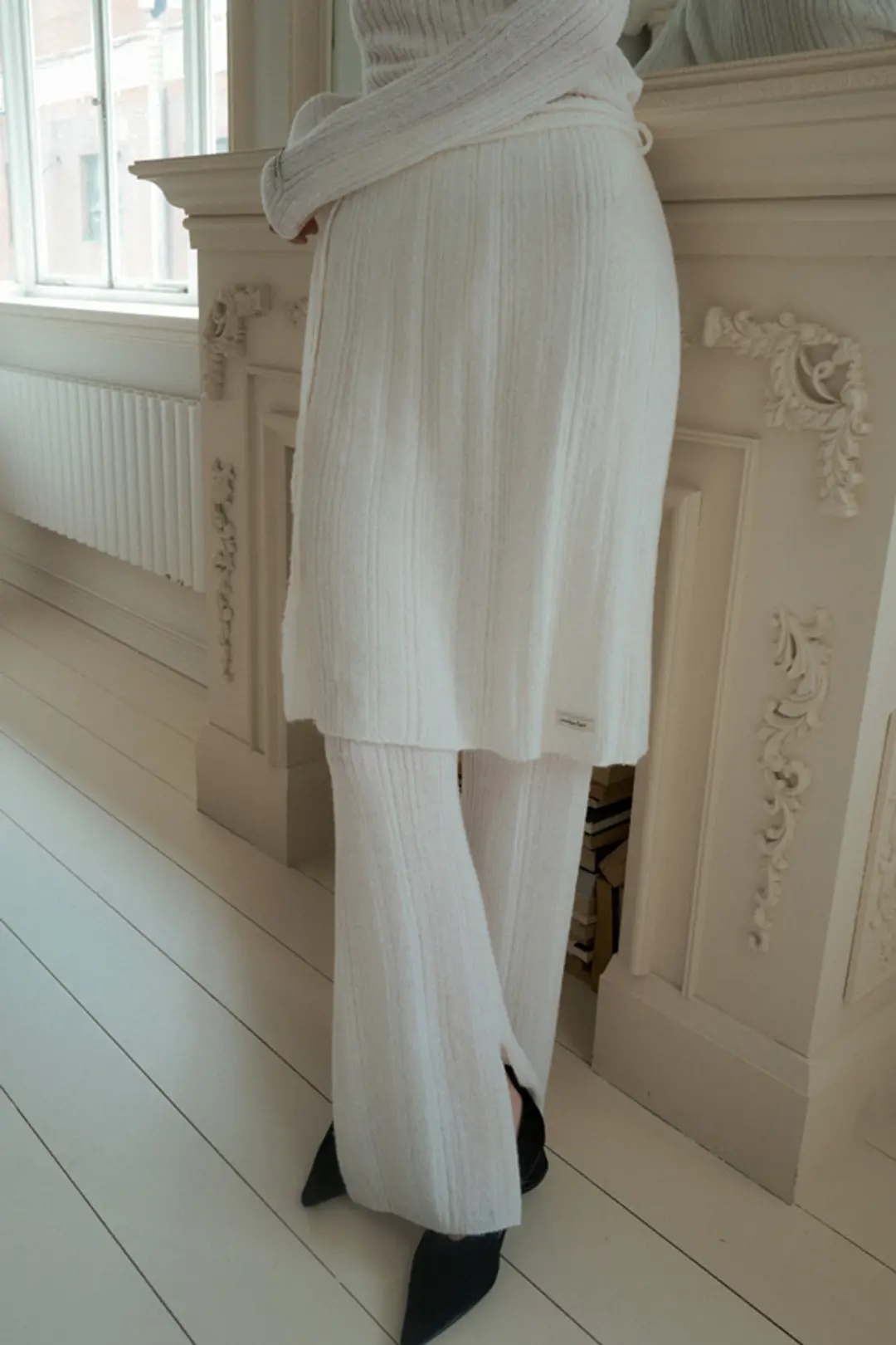 오버듀플레어 MOHAIR WRAP KNIT SKIRT_IVORY 상품 이미지 2
