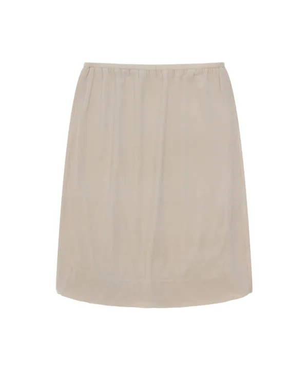 P3330 벨루어 미디 스커트_Pale beige