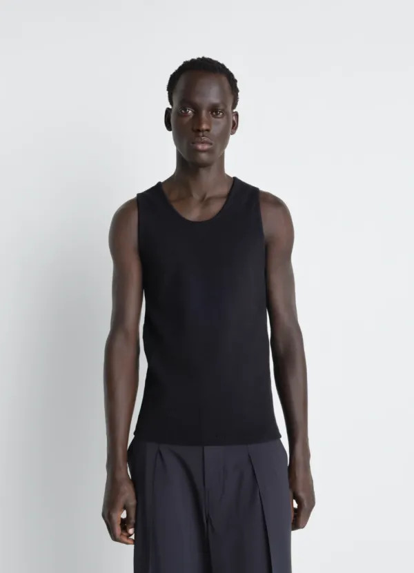 RIB TANK TOP IN COTTON JERSEY