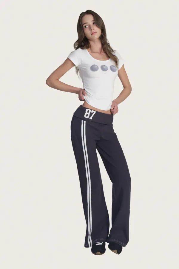 87 Waffle track pants, Navy