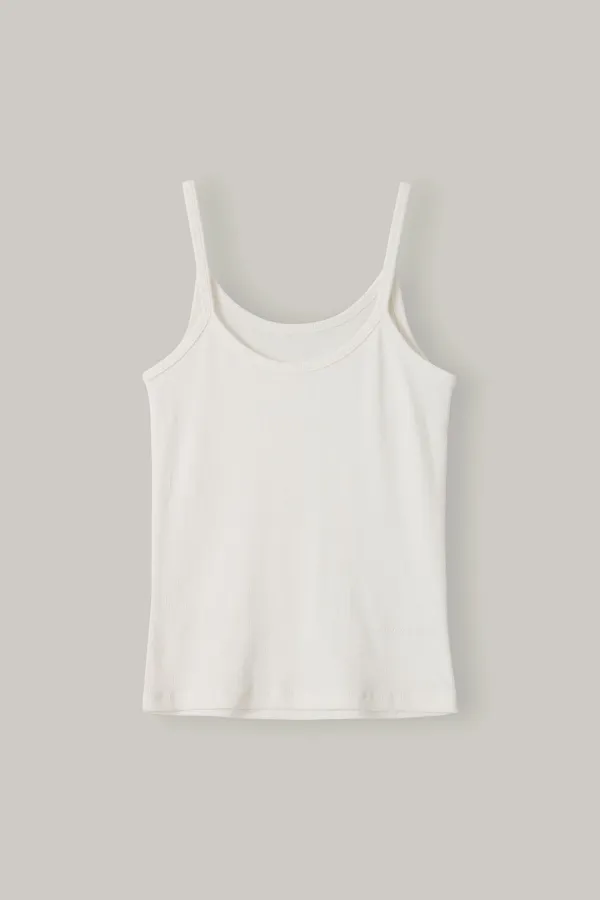 Daily Ribbed Tank(Ivory)