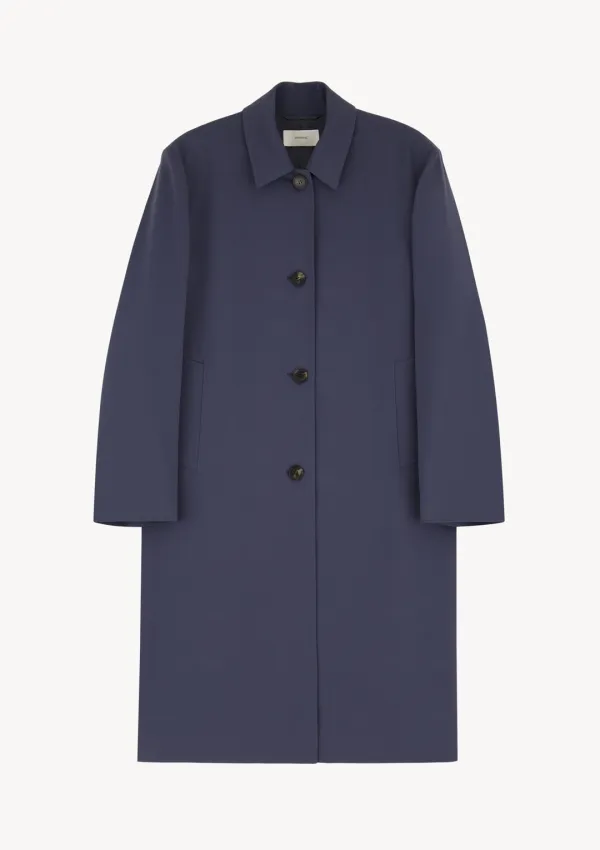 Celan Single Coat in Navy Blue