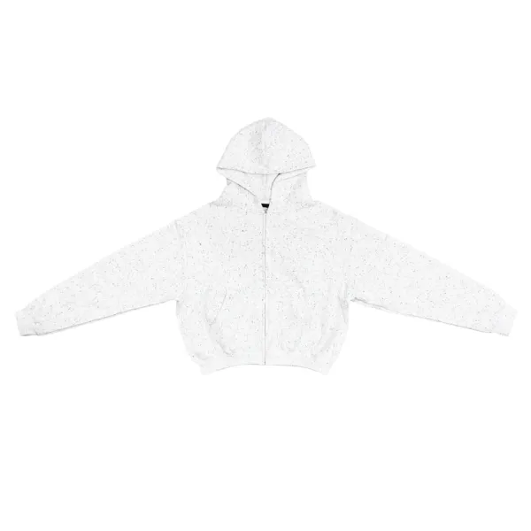 25-001 HEAVY WEIGHT COTTON ZIP HOODIE (OREO)