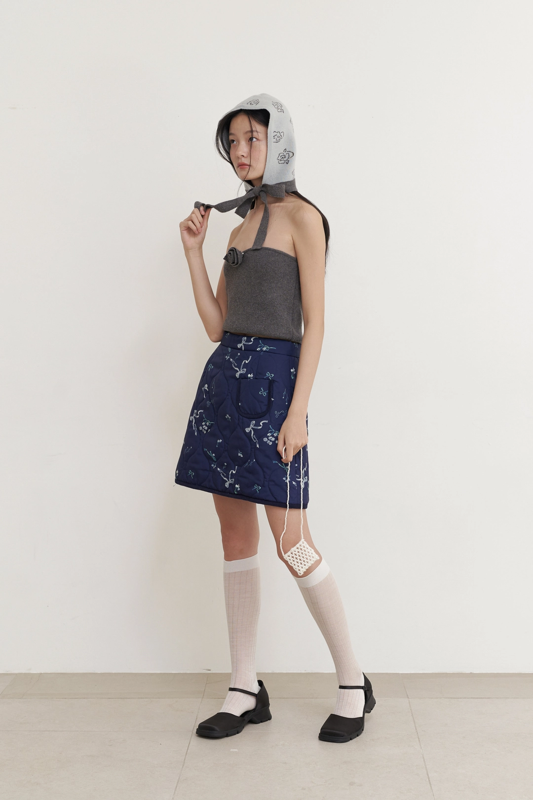 순수 Rosy Balaclava (Grey Blue) 상품 이미지 2
