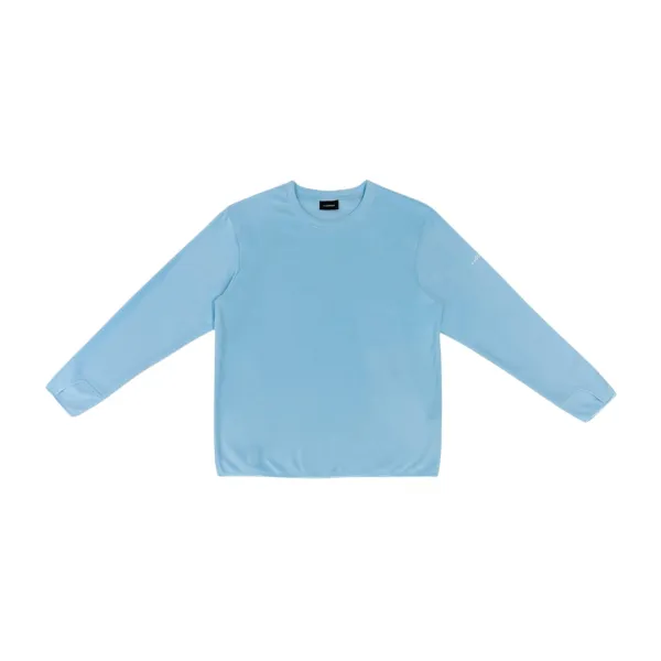 25-004 MICRO POLAR FLEECE  LONG SLEEVE (SKY BLUE)