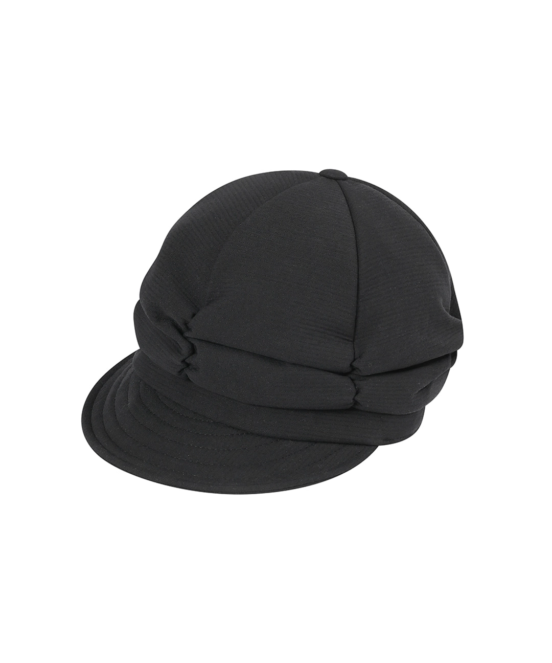 미세키서울 [레이 PICK] Pleats shirring cap BLACK 상품 이미지 2