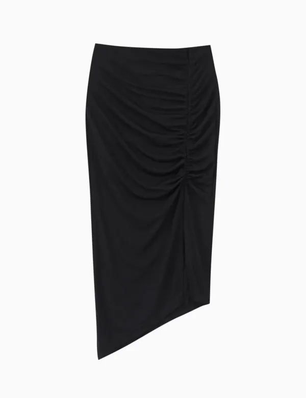 DRAPING SKIRT_BLACK_1차