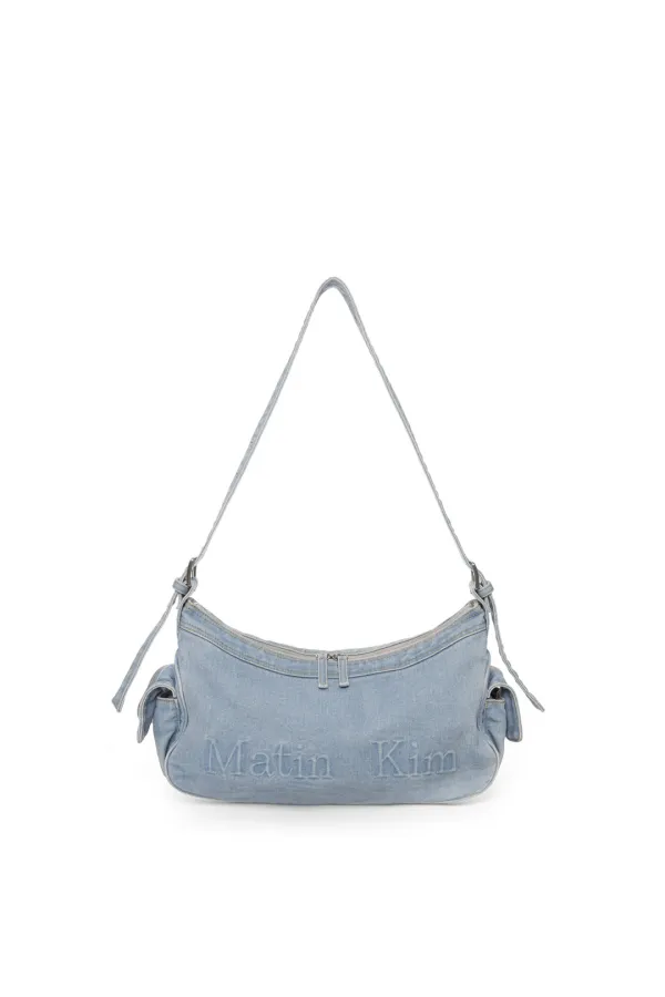 MATIN DUST DENIM SIDE POCKET BAG IN LIGHT BLUE