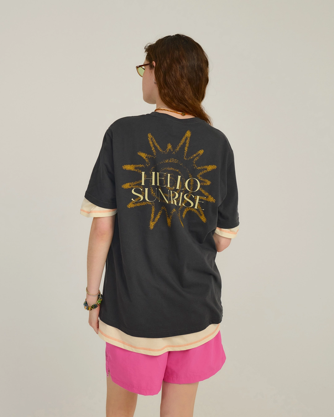 헬로선라이즈 HS Sunburst Icon Tee_Charcoal 상품 이미지 2