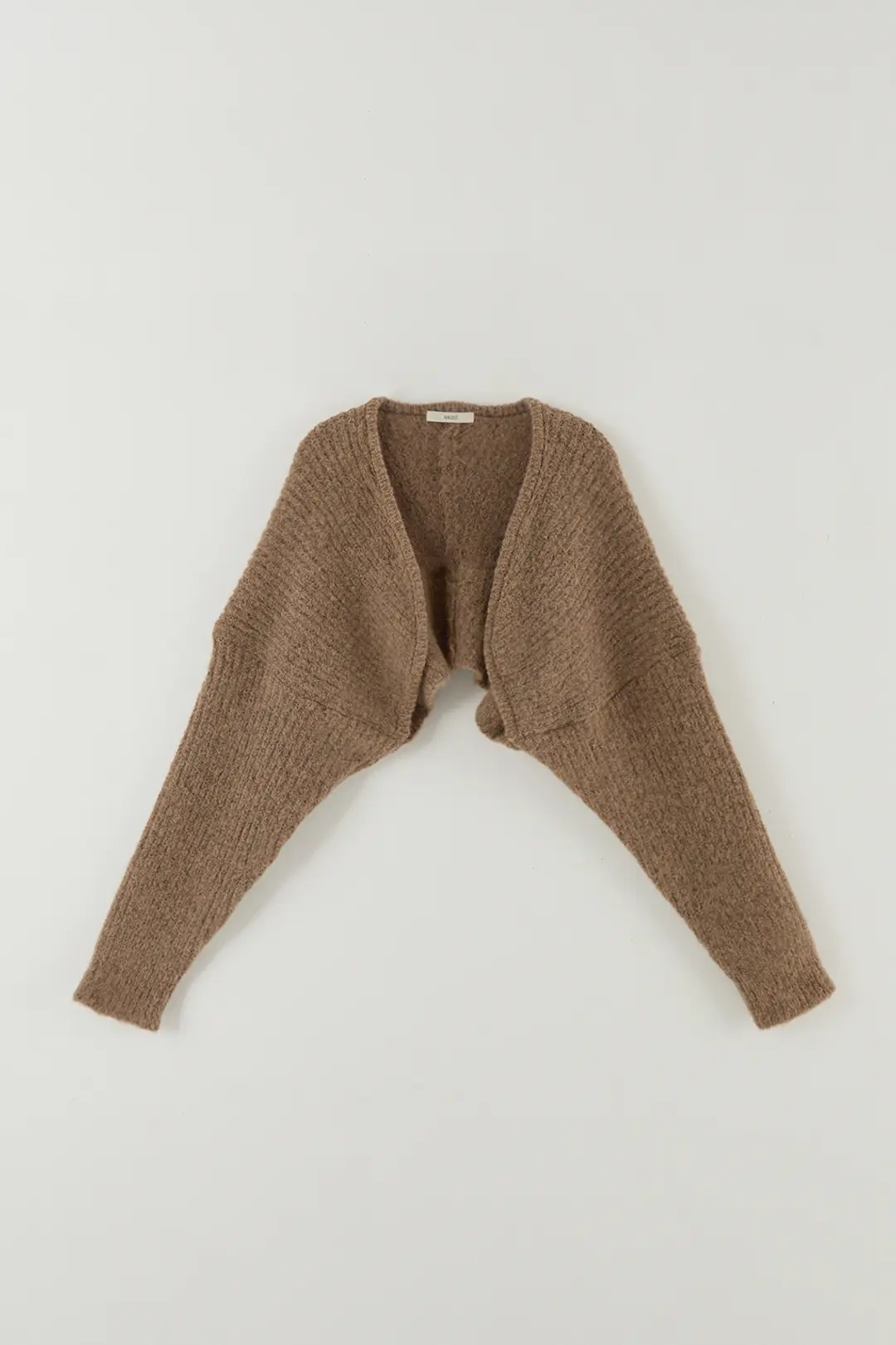 더라우스트 알파카 니트 볼레로 BROWN 상품 이미지 1