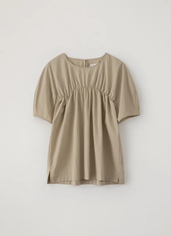 Shirring Blouse (Beige)