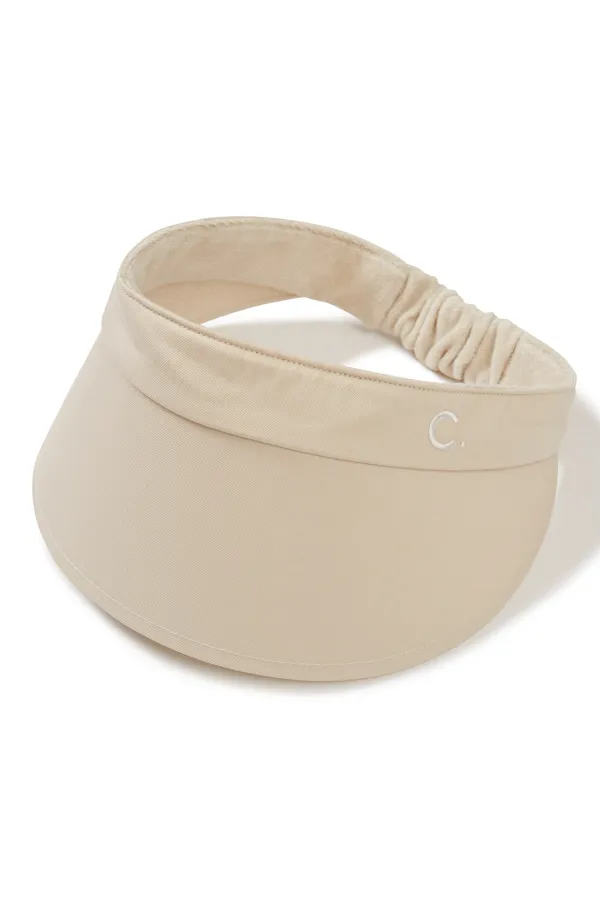 [24SS Clove] Solid Sun Visor (Light Beige)