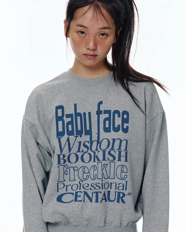 BABYFACE SWEATSHIRT_DARK GREY