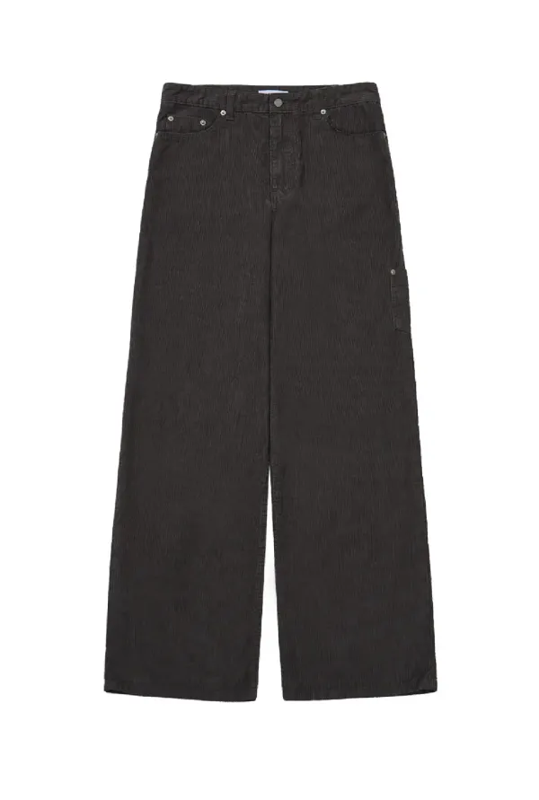 CORDUROY CREASE PANTS (CHARCOAL)
