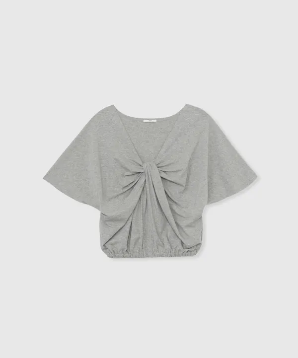 Flow drape tee (Melange gray)