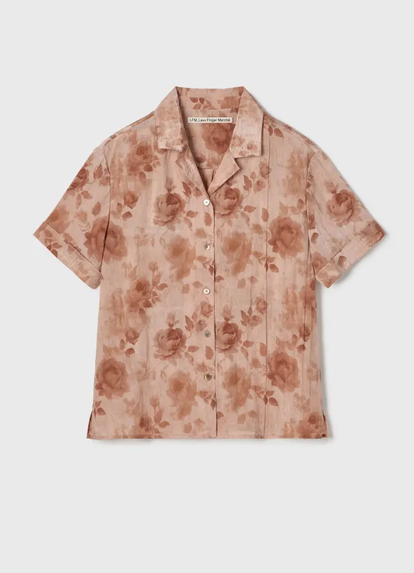 Petal Half Shirt / Beige