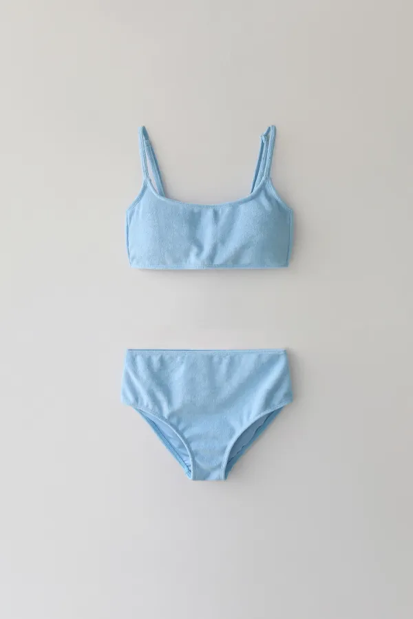 Terry cotton bikini (Blue)
