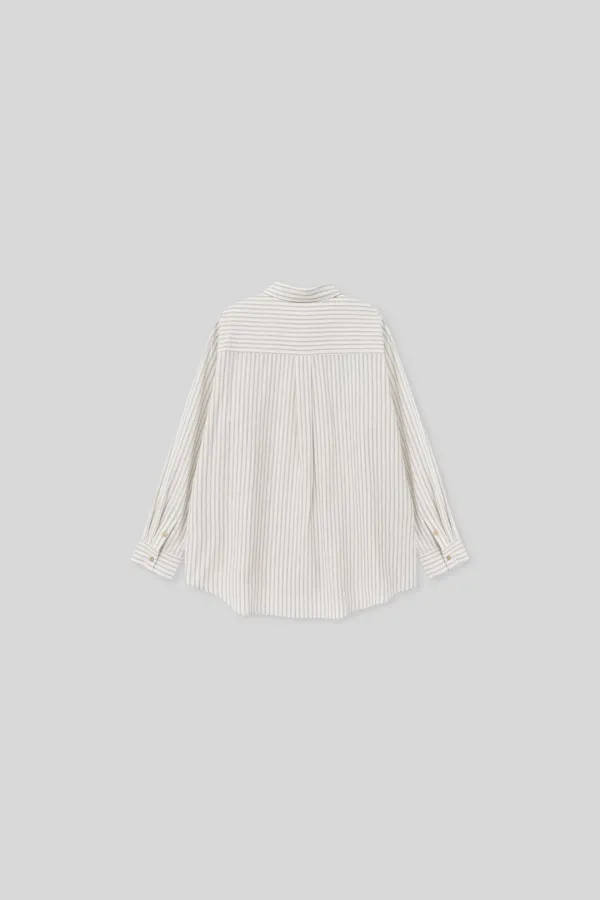 Clay overfit shirt (black stripe)
