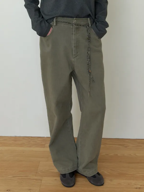 Doze washed pants (vintage khaki)