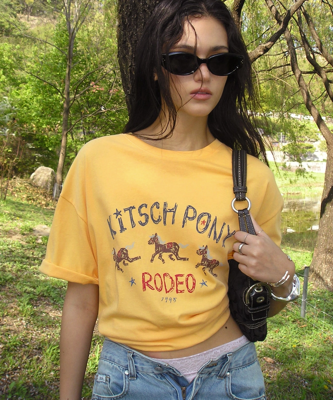 비터셀즈 Kitsch Pony Tee-Yellow 상품 이미지 2