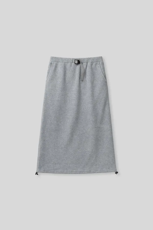 Pudgy fleece skirt (gray)