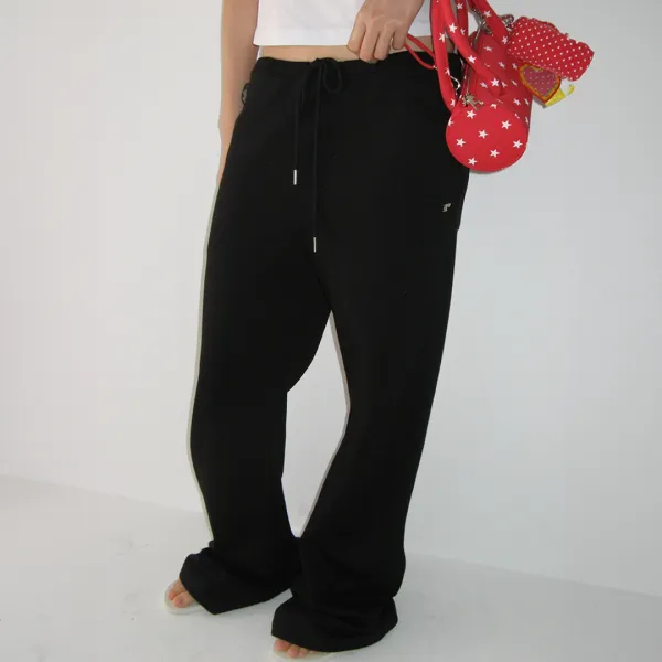 LOW RISE TRAINING PANTS BLACK
