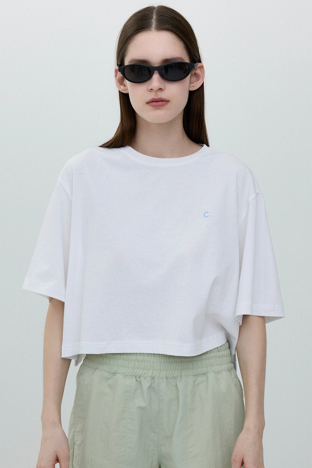 클로브 [25SS clove] Soft Crop T-shirt (White) 상품 이미지 1
