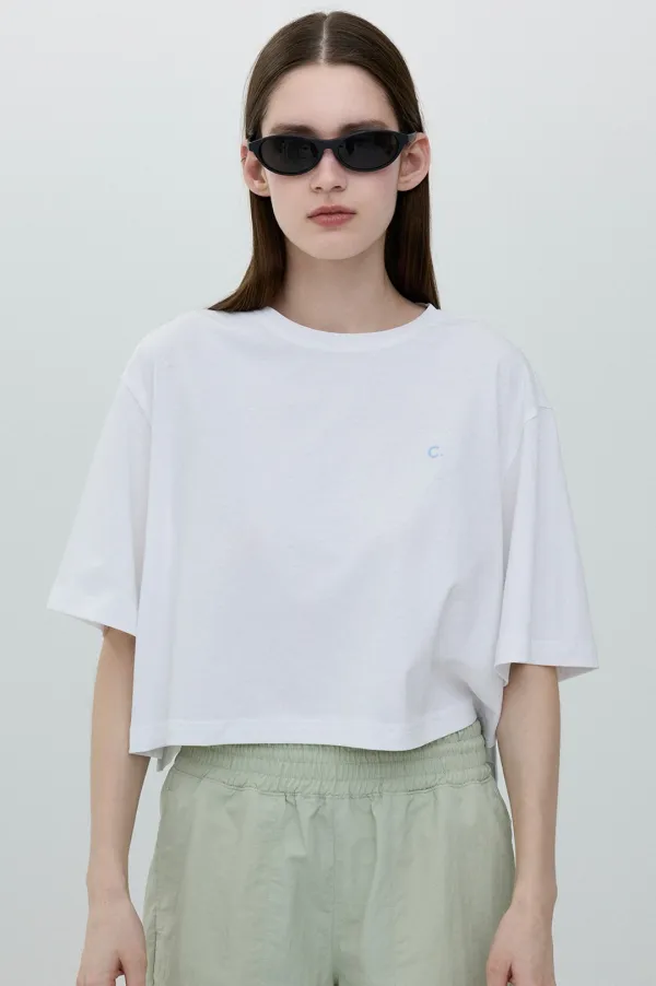 [25SS clove] Soft Crop T-shirt (White)
