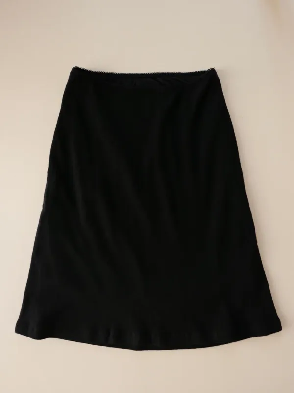 3rd/ Filles cotton Skirt (black)