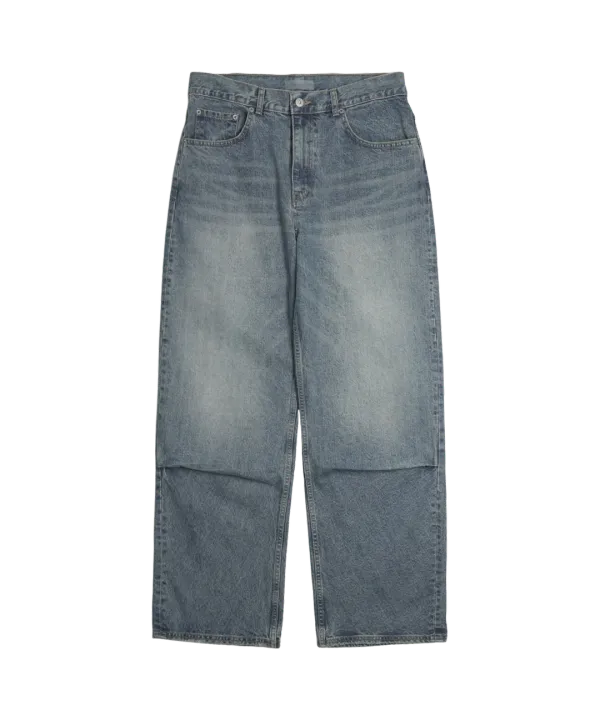 WASHING DENIM PANTS [BLUE]