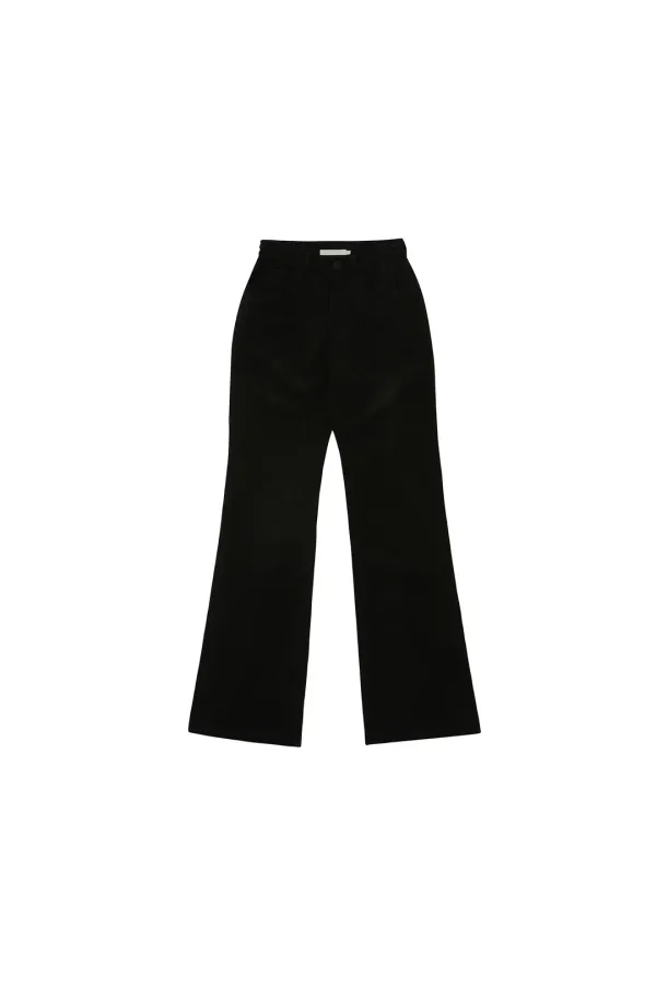 Light Corduroy Bootcut Pants (ebony black)