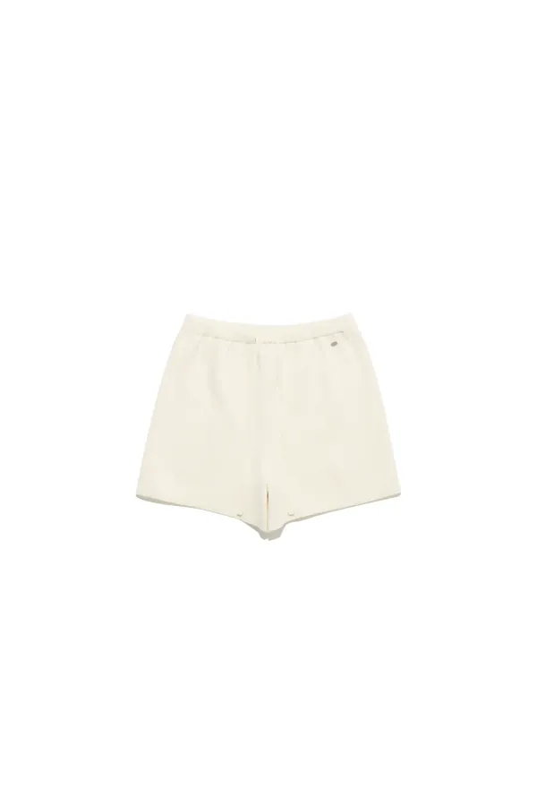 String Knit Shorts Ivory