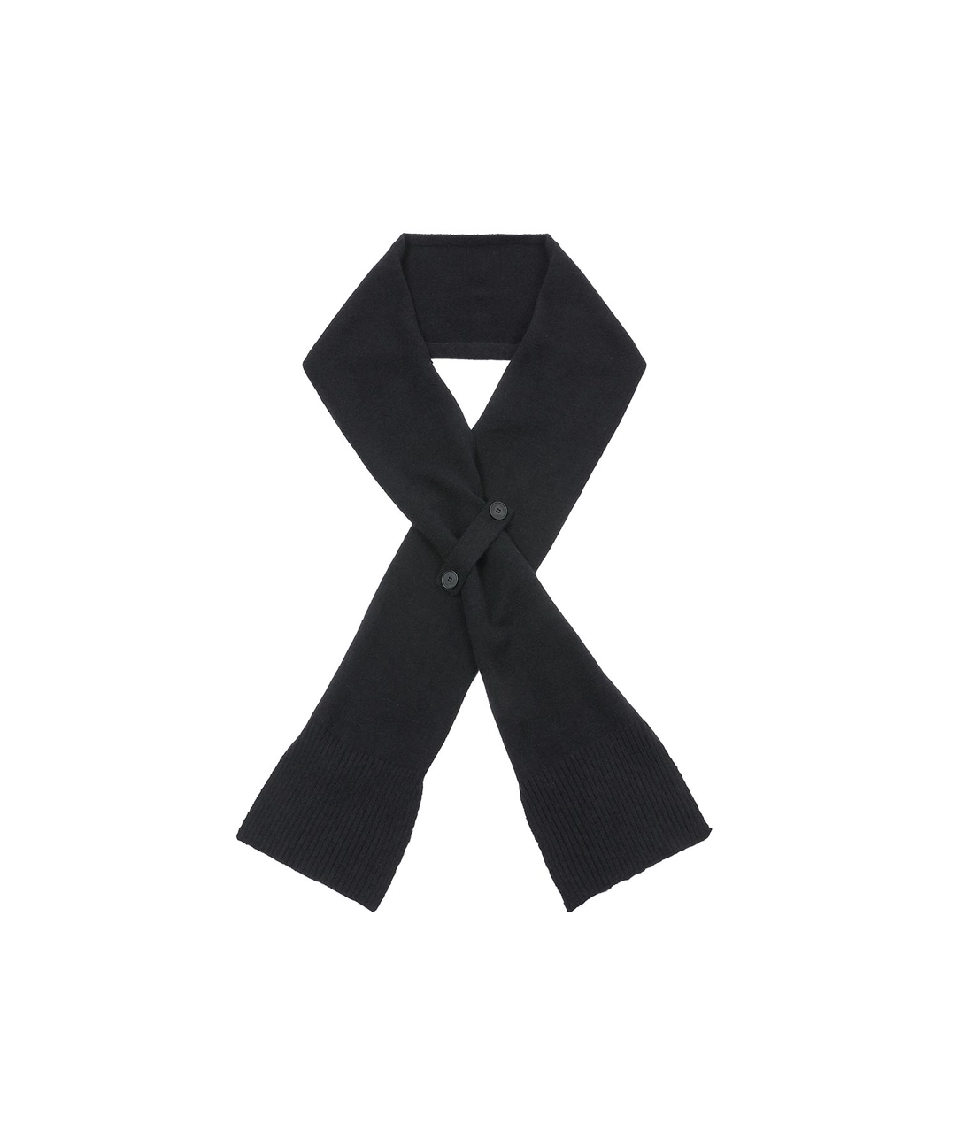 미세키서울 [10월 19일 발매] Belted detail knit muffler BLACK 상품 이미지 2