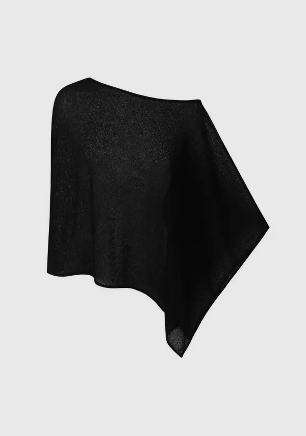 4th) Rosh Cape Shawl Top Black