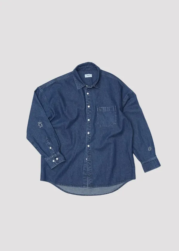 DENIM SHIRTS LOVE BLUE