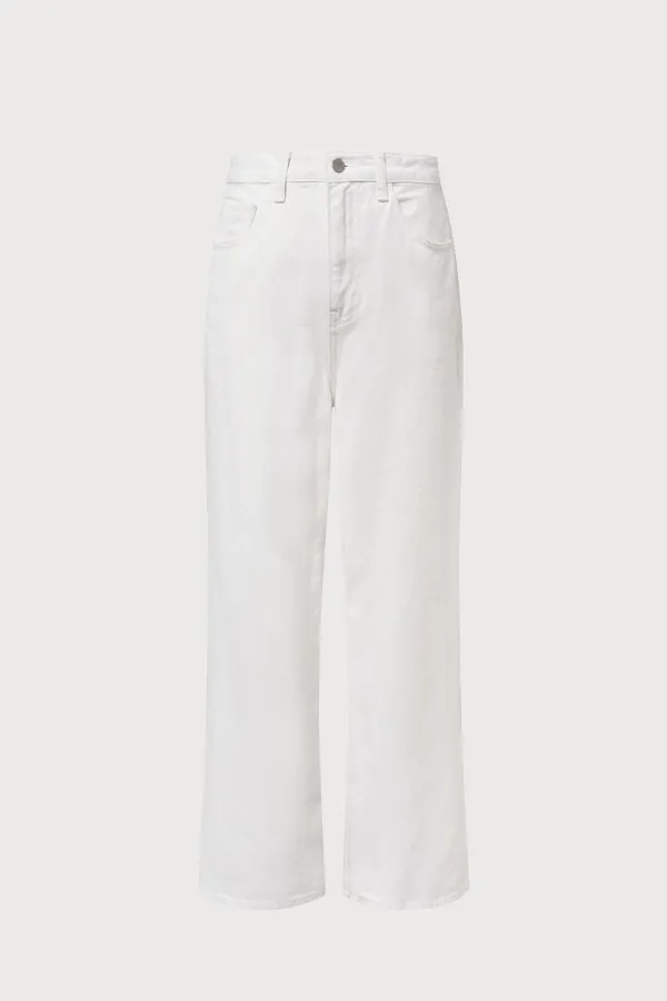 Part.8 Relaxed wide denim (white)