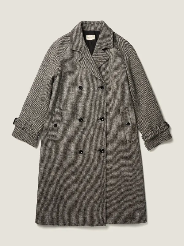 SHELBY COAT [ Black Donegal Tweed ]