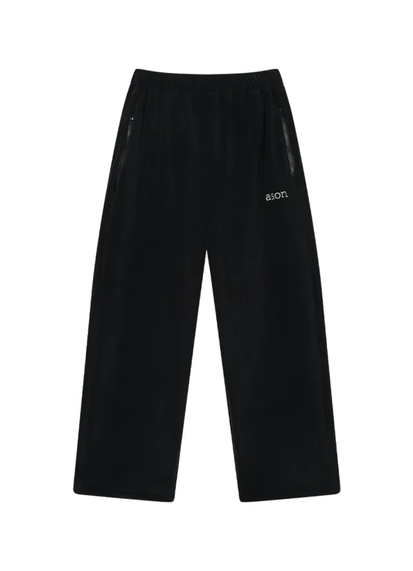 MIA FLEECE PANTS / BLACK