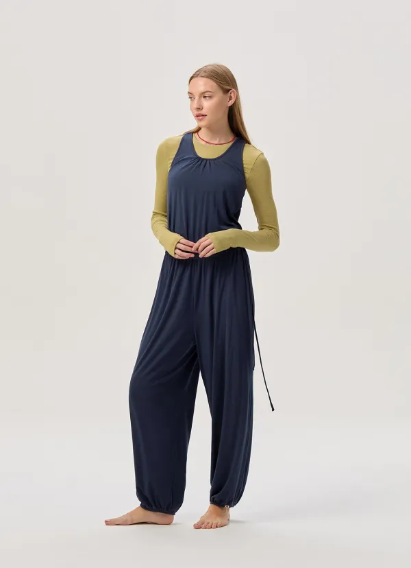Racer string jumpsuit_Inkwell