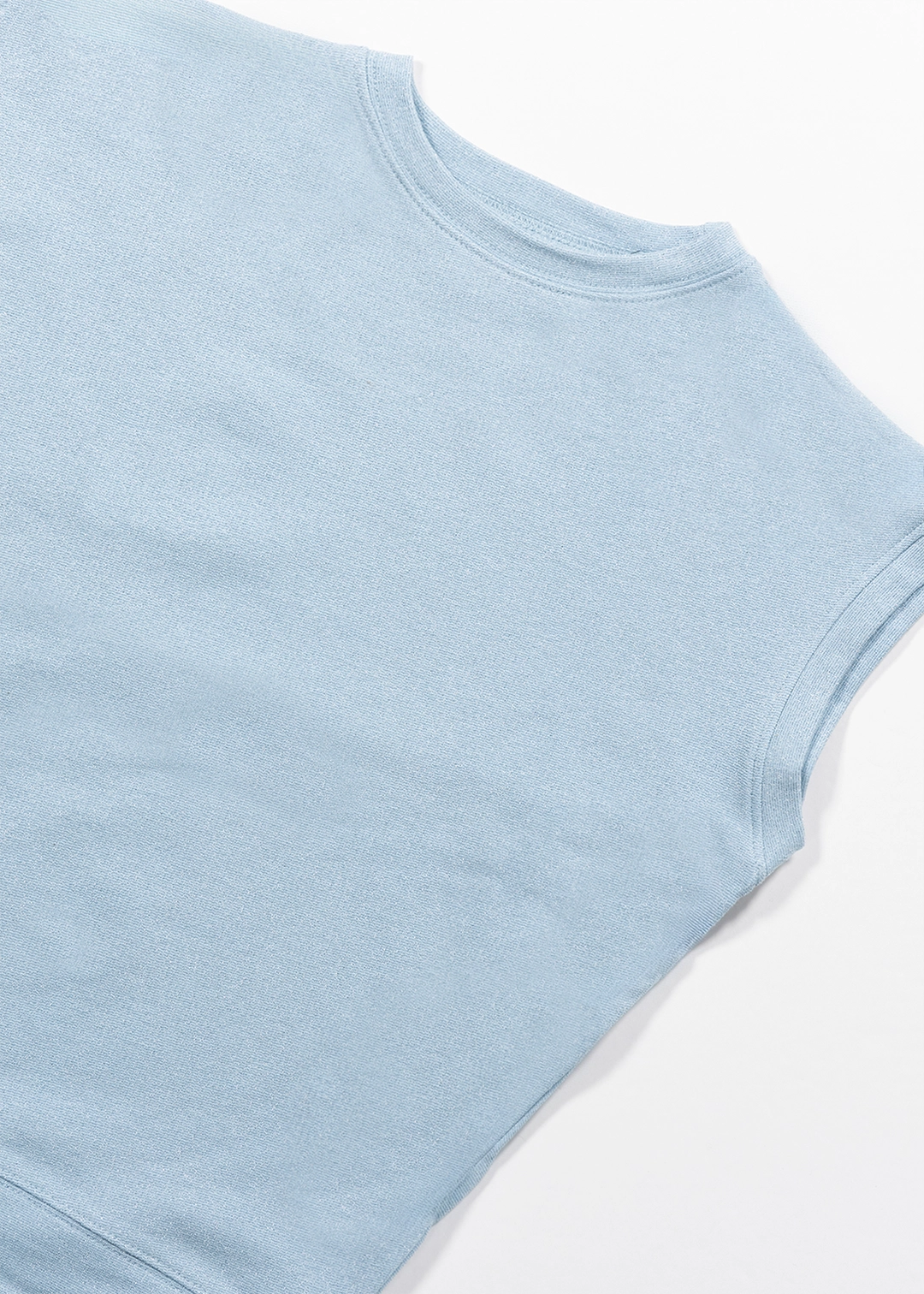 생긴 GLITTER DOUBLE NECK VEST - SKY BLUE 상품 이미지 3