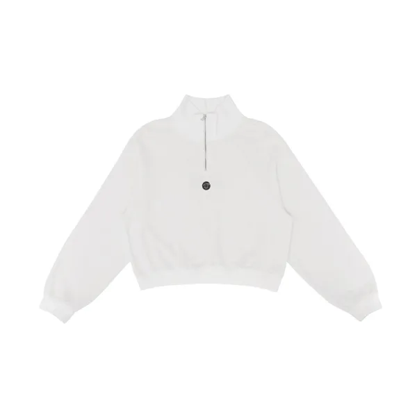 [2nd] Terry Half-zip Sweatshirt (cloud white)