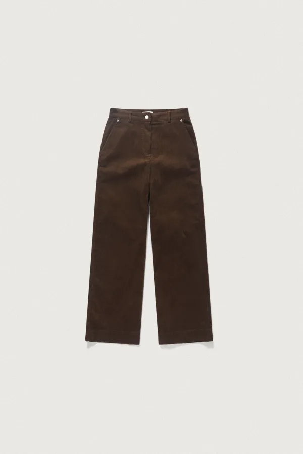 MOST CORDUROY SEMI WIDE PANTS [BROWN]