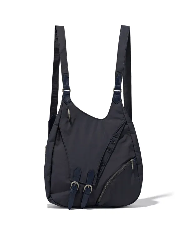BUCKLE STRAP NYLON RUCKSACK_CHARCOAL