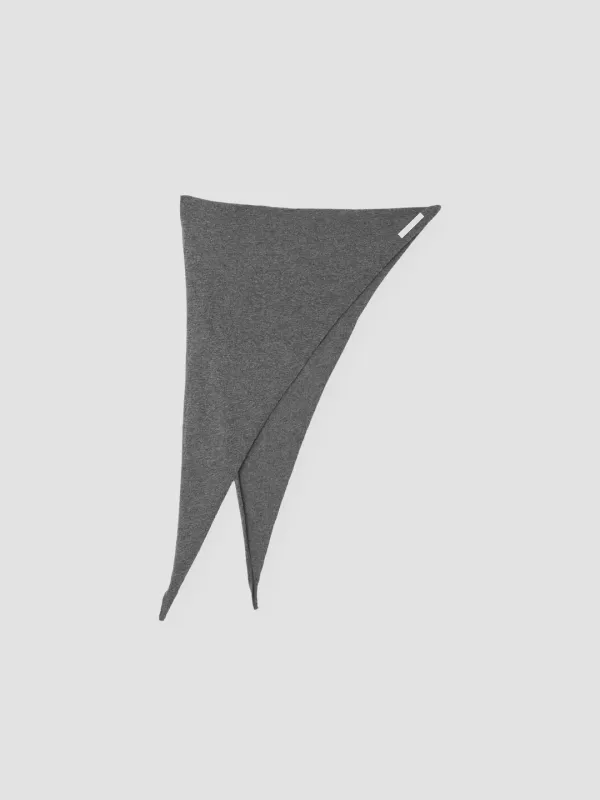 SOFT CASH WOOL KNIT SHAWL_MELANGE GREY_OE3A2MKN90GRM