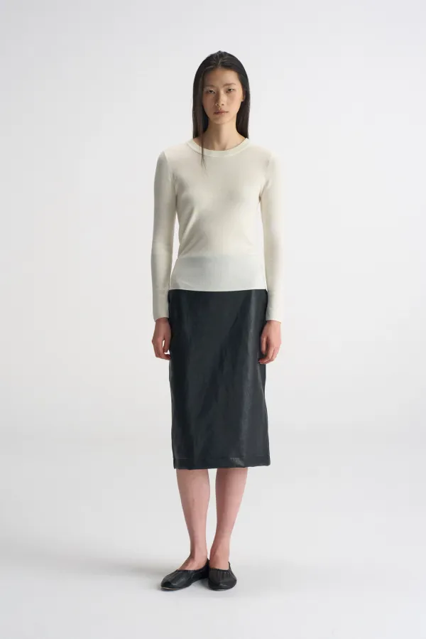 Essential Round-Neck Knit_Ivory