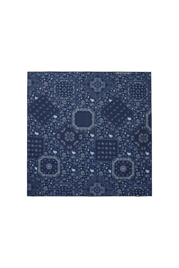 PAISLEY SCARF-NAVY