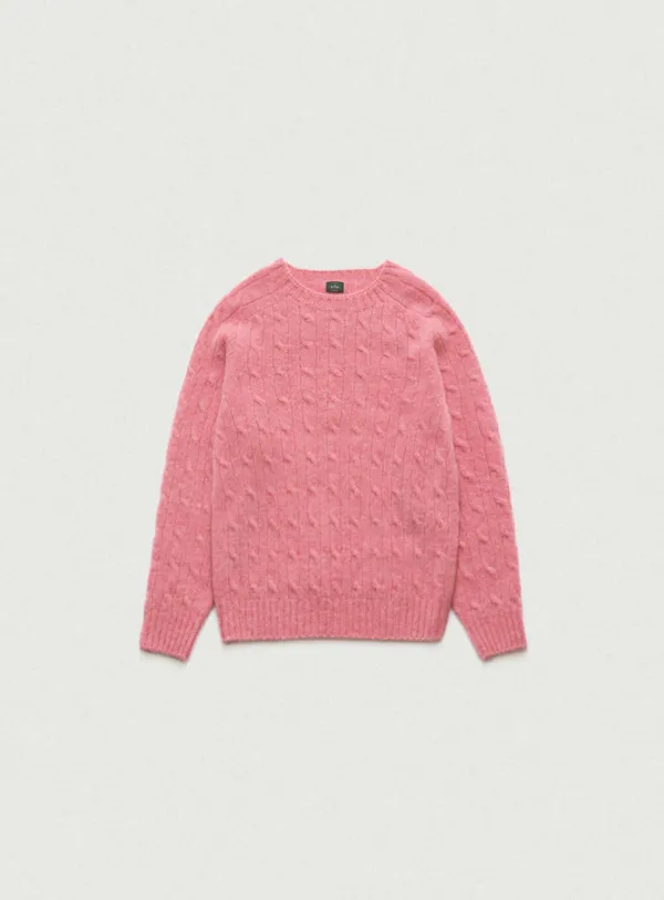 Shaggy Dog Knit Sweater_Pink
