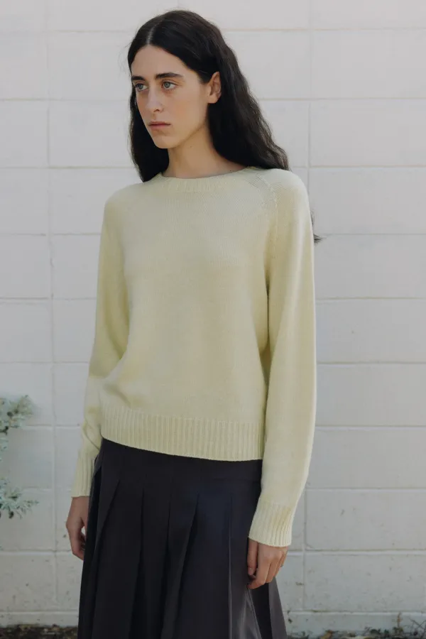 Leto round knit (lime)