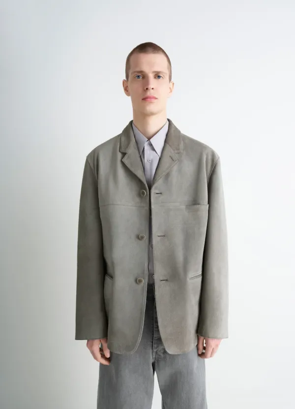 SUEDE SINGLE BREASTED JACKET